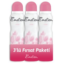 Emotion Love Kadın Deodorant 3x150ml