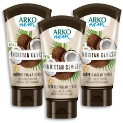 Arko Nem Değerli Yağlar Hindistan Cevizi Nemlendirici Krem 3x60ml