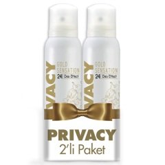 Privacy Gold Women Deodorant 2x150ml