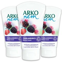 Arko Nem Yoğurt Böğürtlen Meyveli Krem 3x75ml